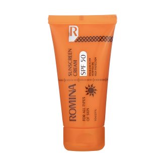 کرم ضد آفتاب بی رنگ SPF‏50 حجم 50 میل رومینا