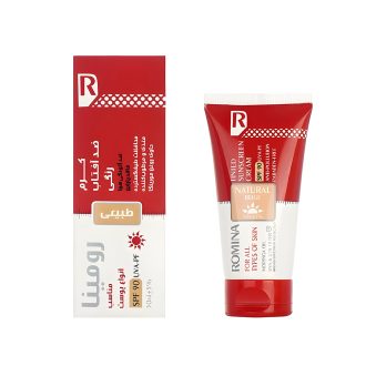 کرم ضد آفتاب رنگی طبیعی SPF‏90 حجم 50 میل رومینا